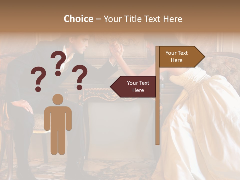 Indoor Arm Girl PowerPoint Template