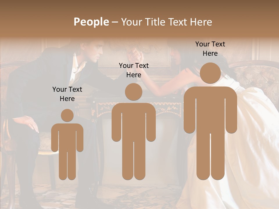 Indoor Arm Girl PowerPoint Template