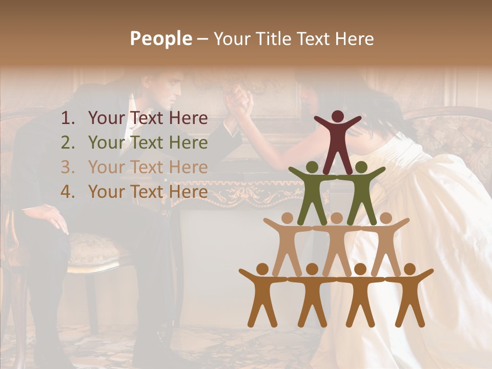 Indoor Arm Girl PowerPoint Template