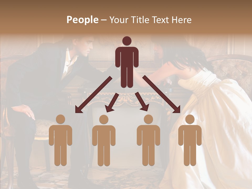 Indoor Arm Girl PowerPoint Template