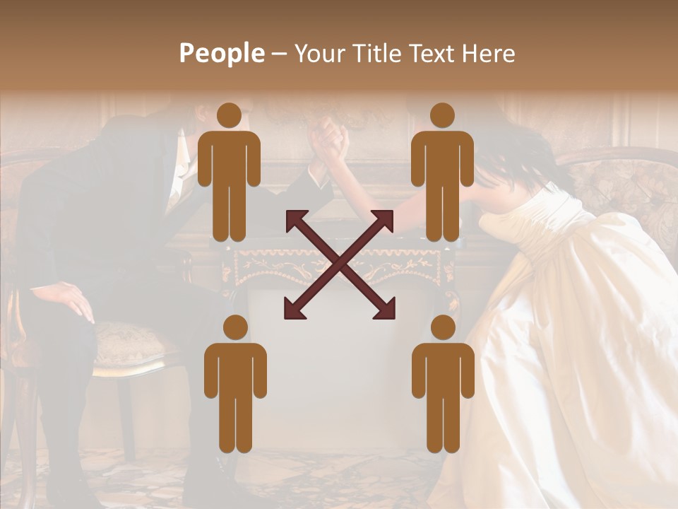 Indoor Arm Girl PowerPoint Template