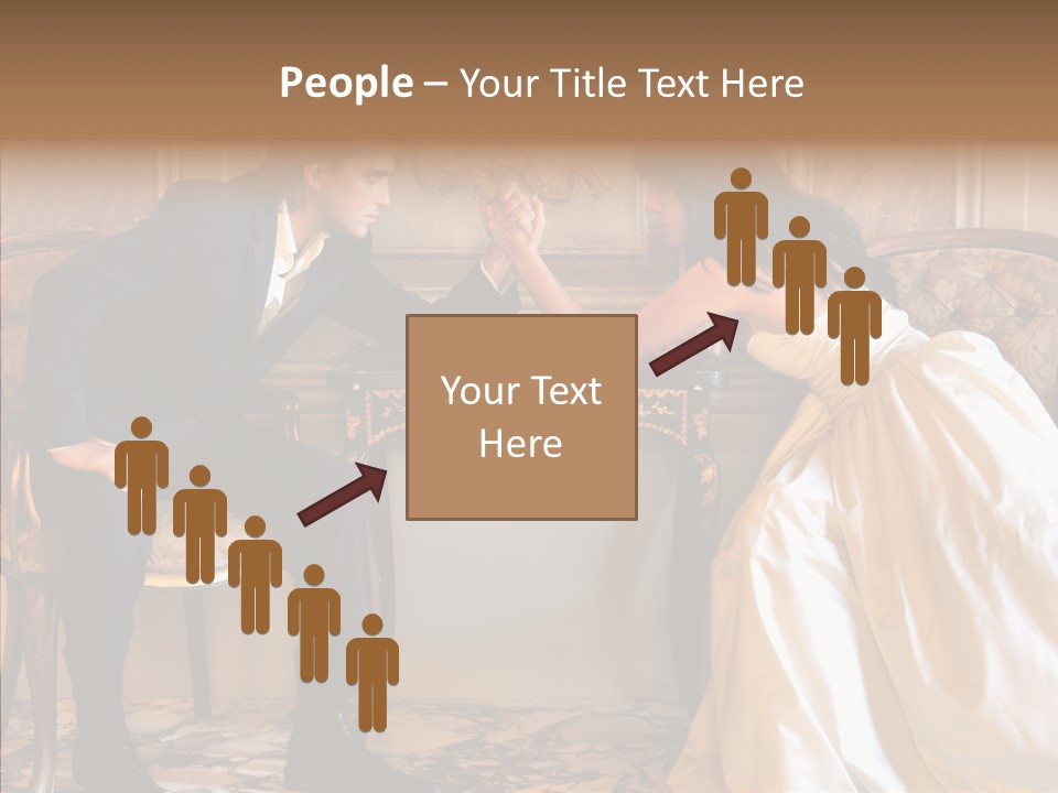 Indoor Arm Girl PowerPoint Template