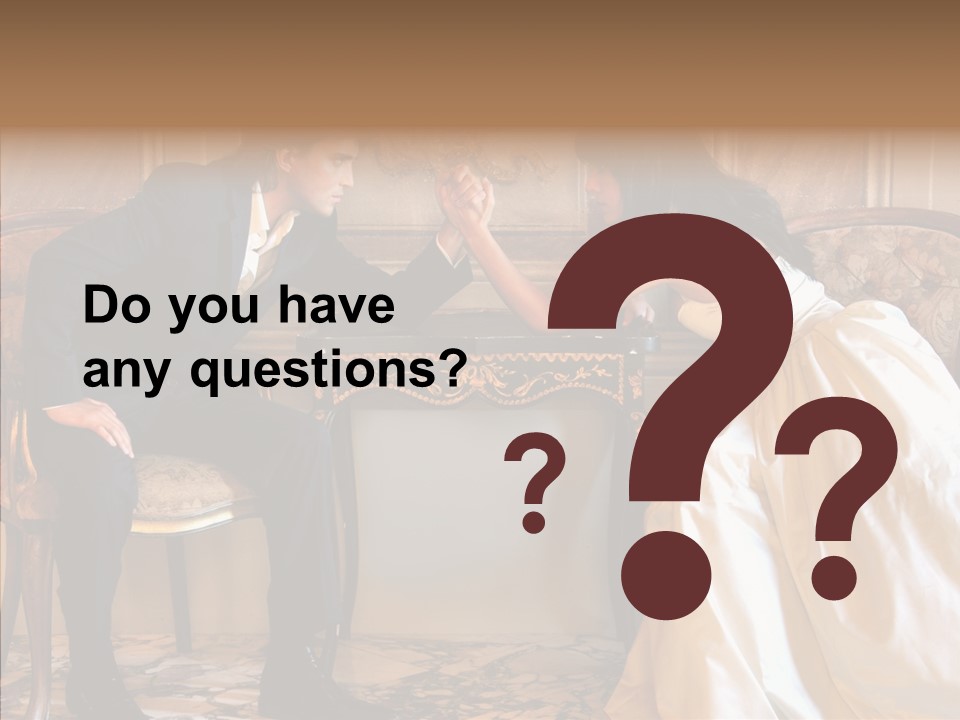 Indoor Arm Girl PowerPoint Template