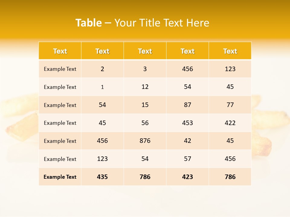 Strip Sesame Isolated PowerPoint Template