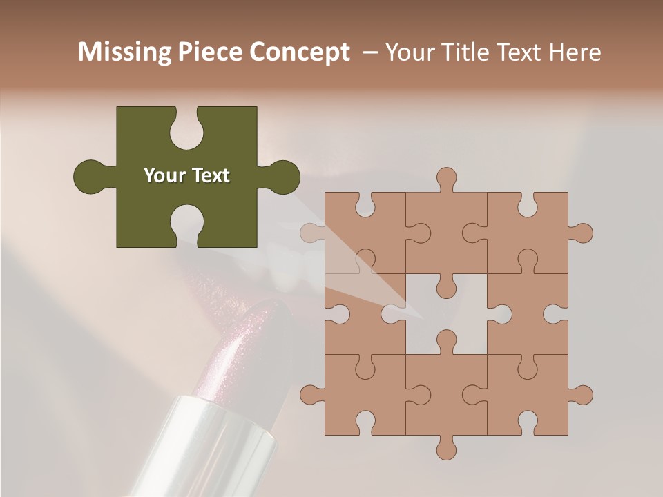 Mouth Women Closeup PowerPoint Template