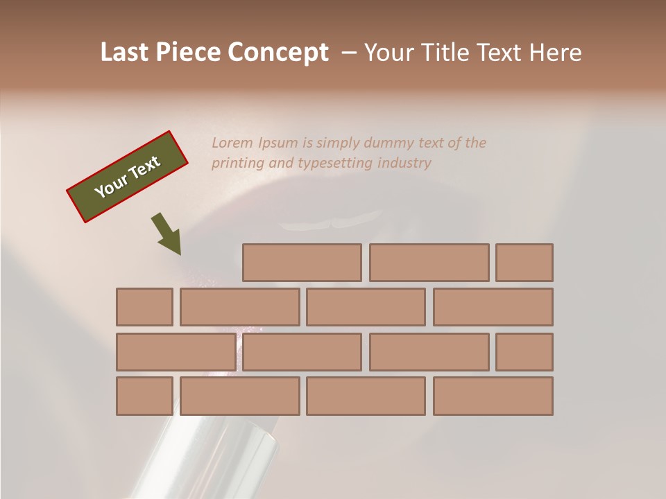 Mouth Women Closeup PowerPoint Template