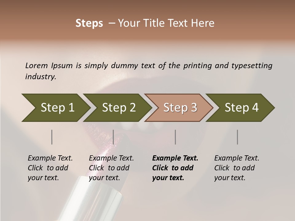Mouth Women Closeup PowerPoint Template