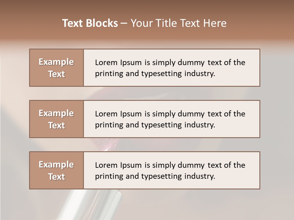 Mouth Women Closeup PowerPoint Template