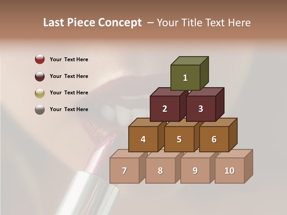 Mouth Women Closeup PowerPoint Template