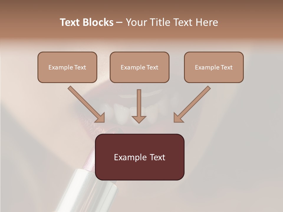 Mouth Women Closeup PowerPoint Template