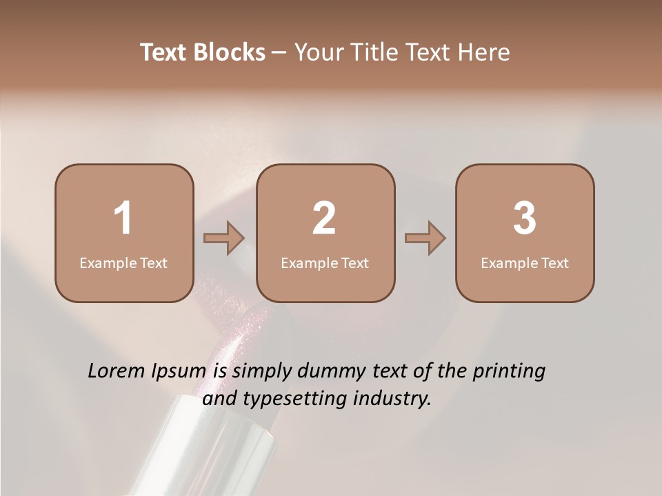 Mouth Women Closeup PowerPoint Template