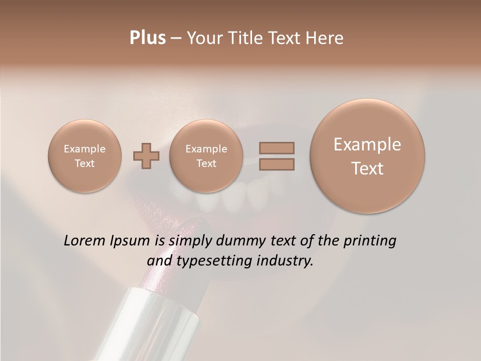 Mouth Women Closeup PowerPoint Template