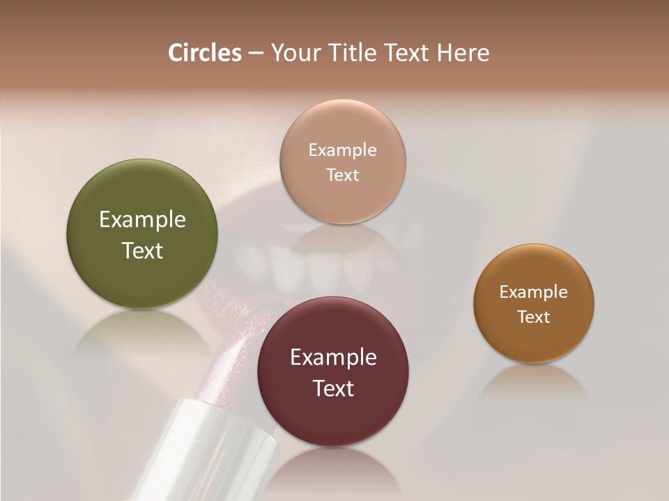 Mouth Women Closeup PowerPoint Template