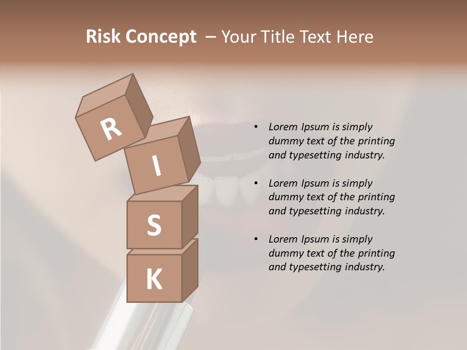 Mouth Women Closeup PowerPoint Template