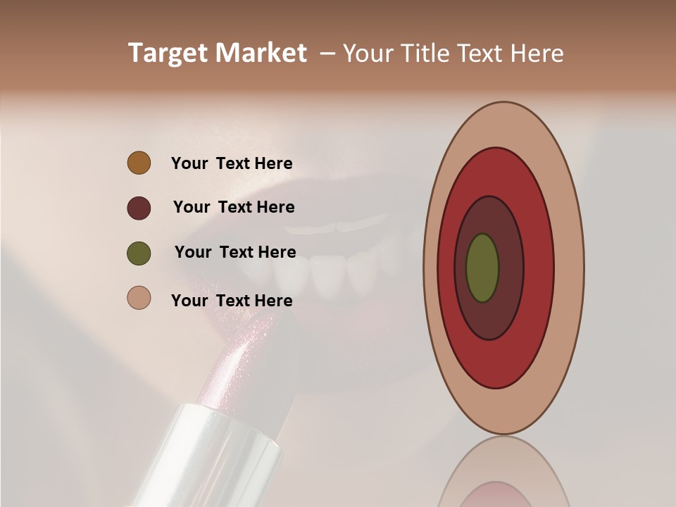 Mouth Women Closeup PowerPoint Template