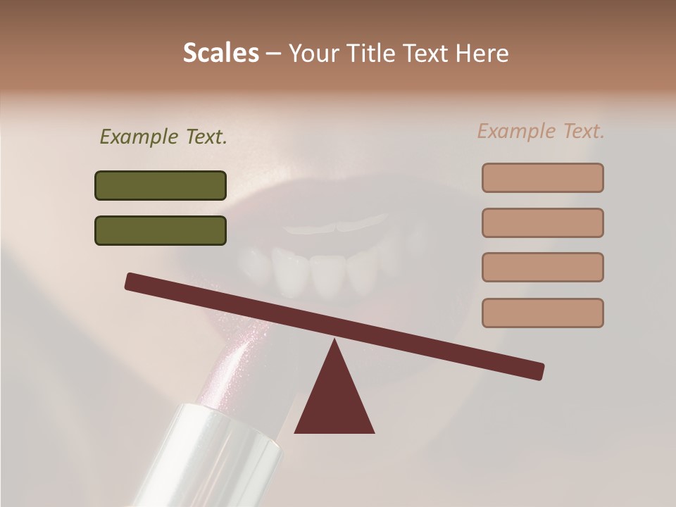 Mouth Women Closeup PowerPoint Template