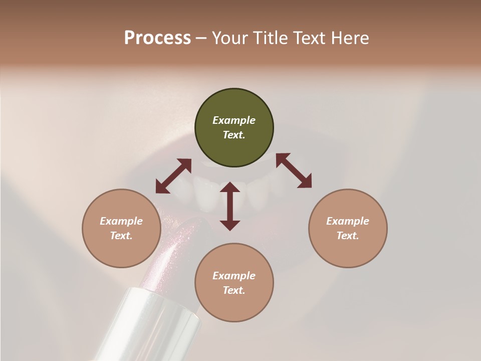 Mouth Women Closeup PowerPoint Template