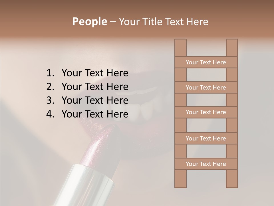 Mouth Women Closeup PowerPoint Template