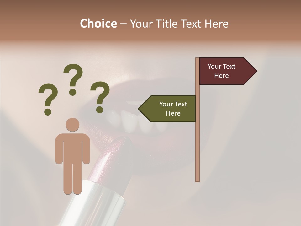 Mouth Women Closeup PowerPoint Template