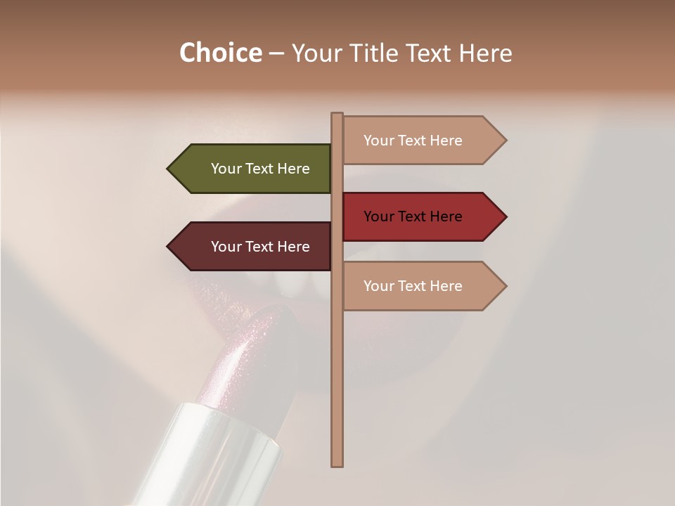 Mouth Women Closeup PowerPoint Template