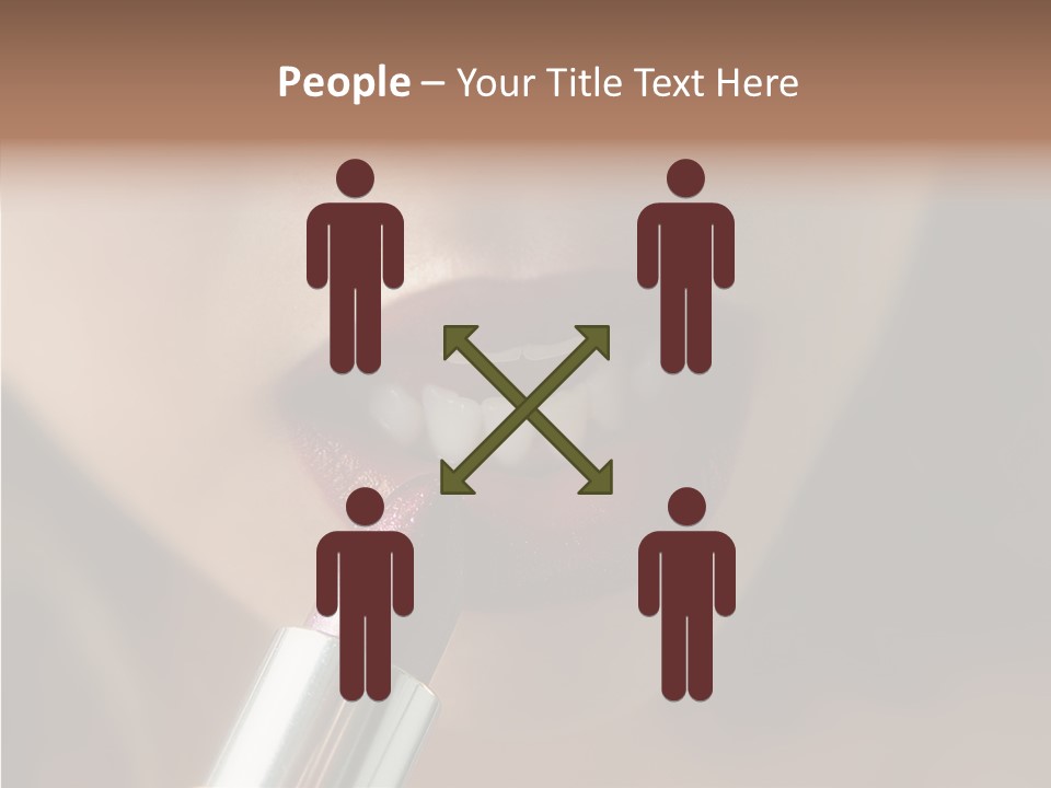 Mouth Women Closeup PowerPoint Template