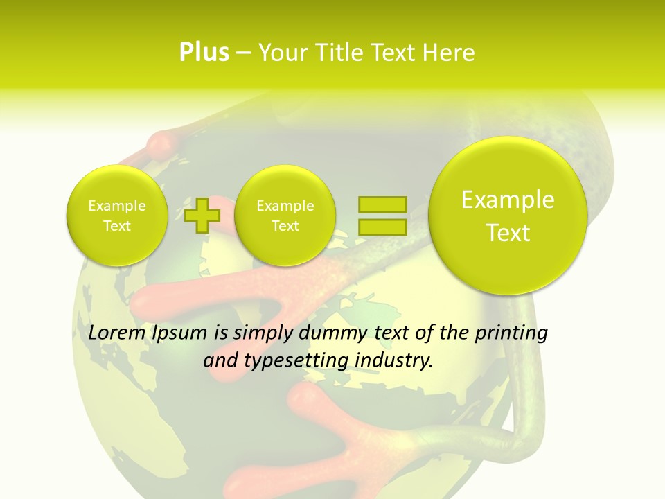Illustration Jump Animal PowerPoint Template