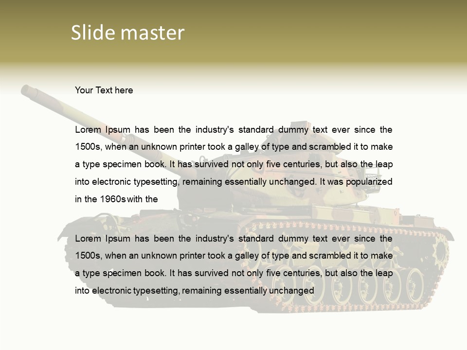 Battle Background Armour PowerPoint Template