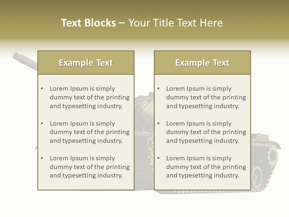 Battle Background Armour PowerPoint Template