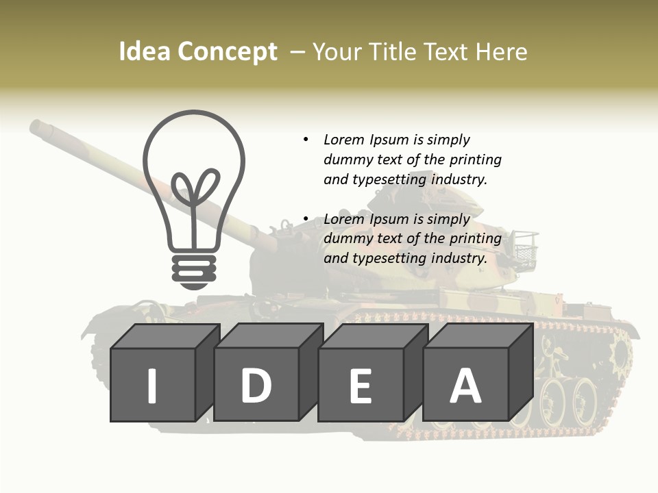 Battle Background Armour PowerPoint Template