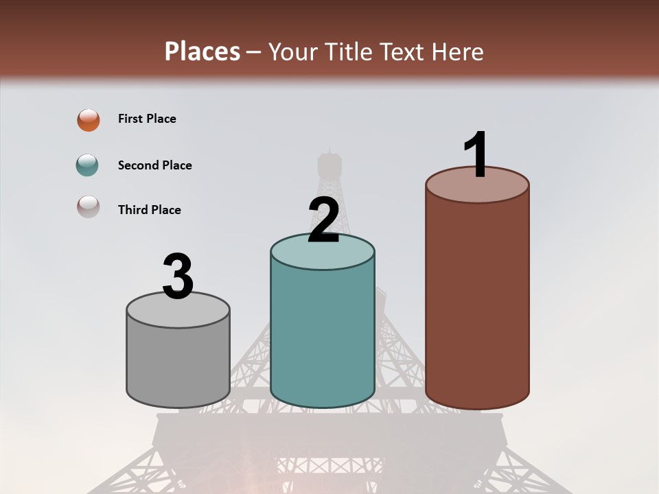 Europe Built Sun PowerPoint Template