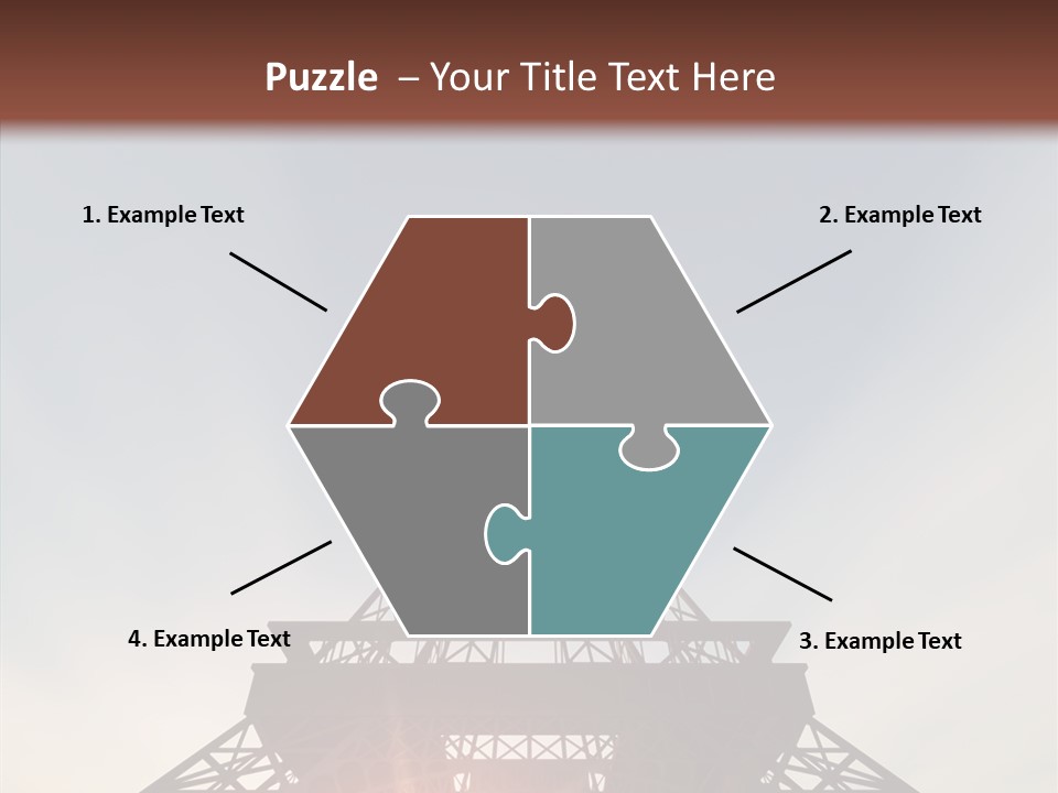 Europe Built Sun PowerPoint Template