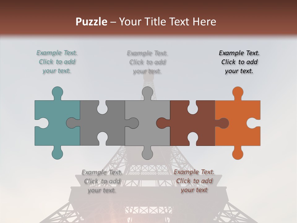 Europe Built Sun PowerPoint Template