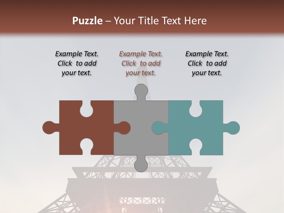 Europe Built Sun PowerPoint Template