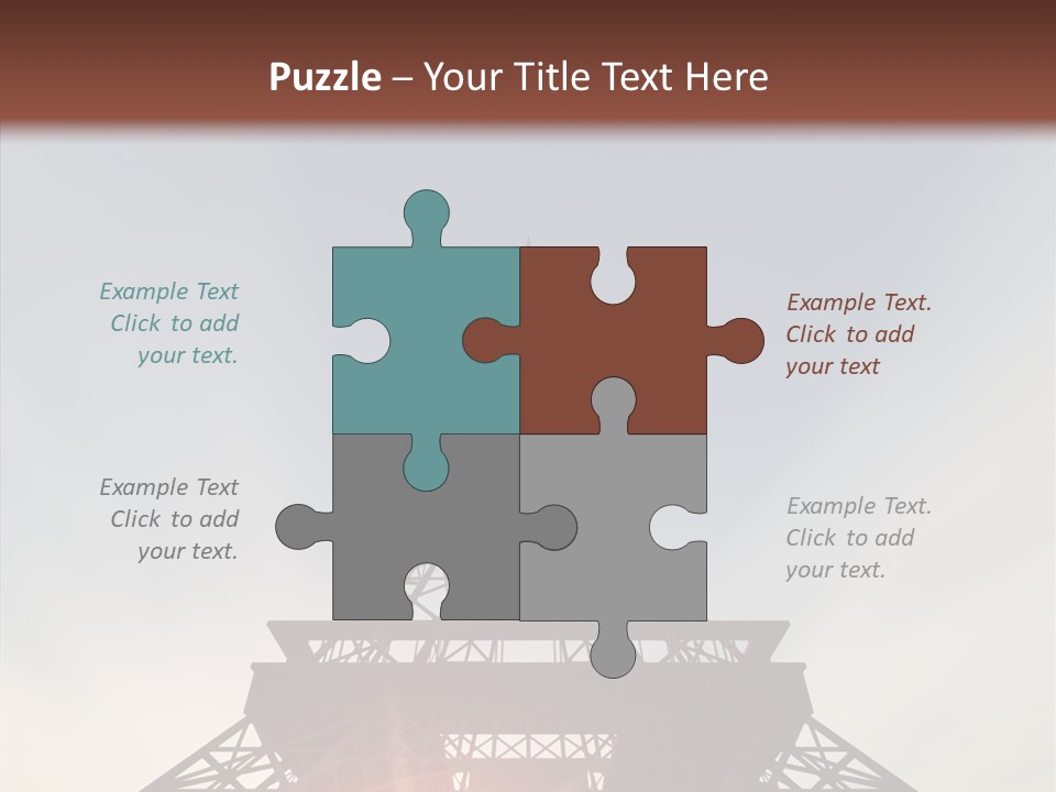 Europe Built Sun PowerPoint Template