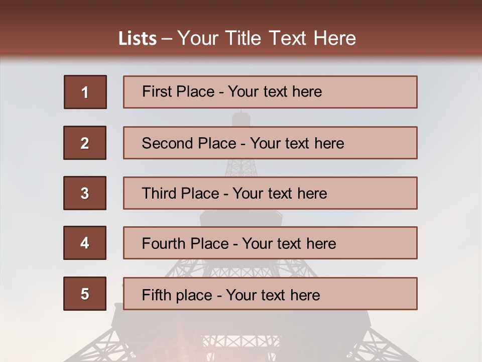 Europe Built Sun PowerPoint Template