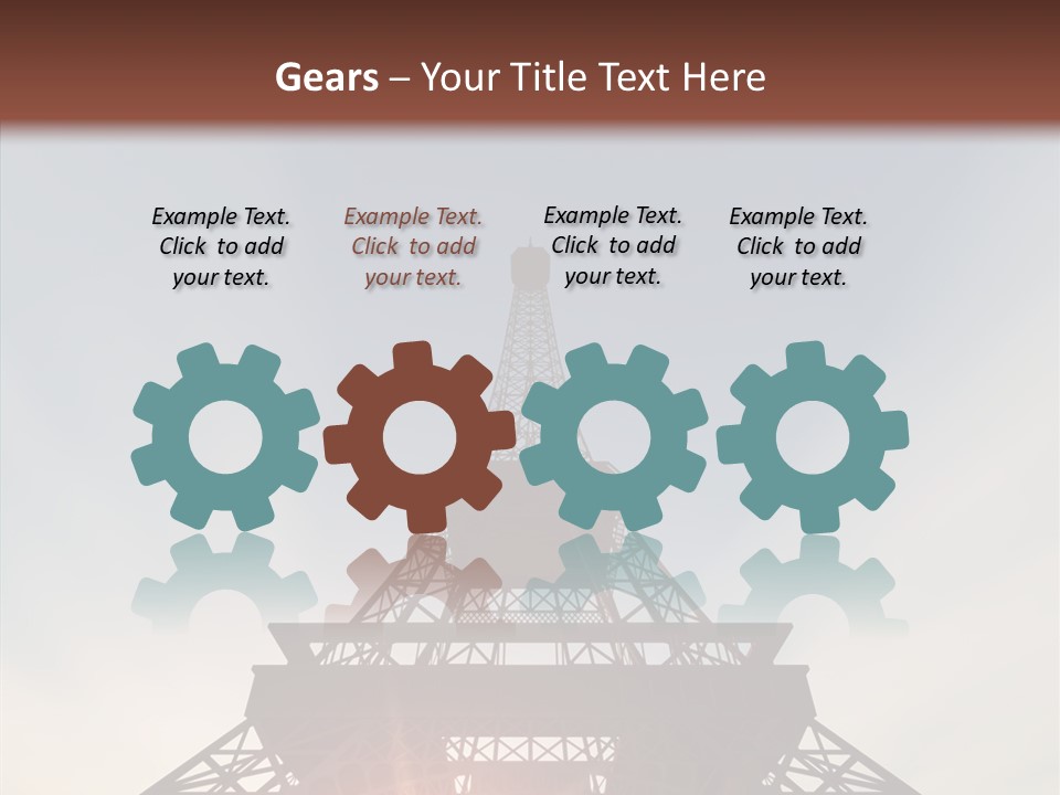 Europe Built Sun PowerPoint Template