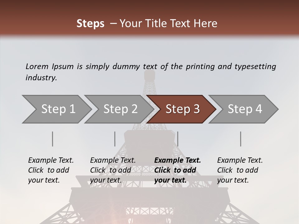 Europe Built Sun PowerPoint Template