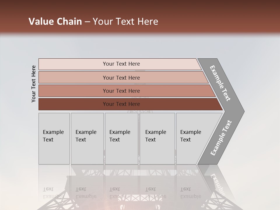 Europe Built Sun PowerPoint Template