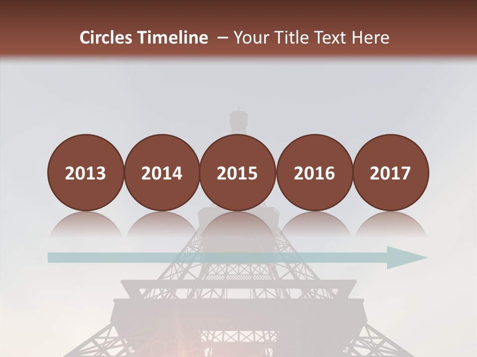 Europe Built Sun PowerPoint Template