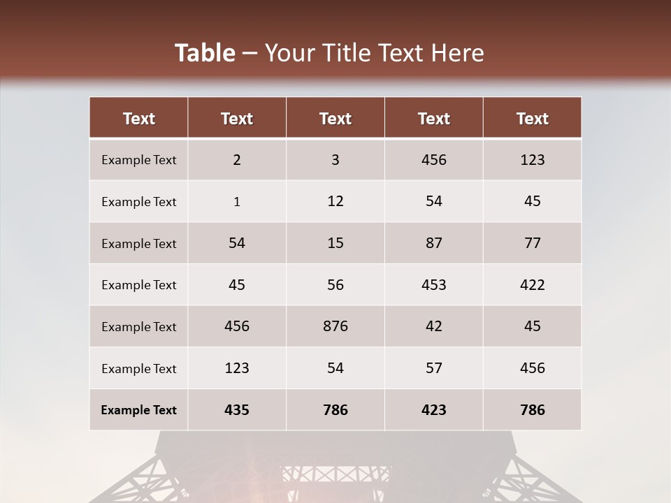 Europe Built Sun PowerPoint Template