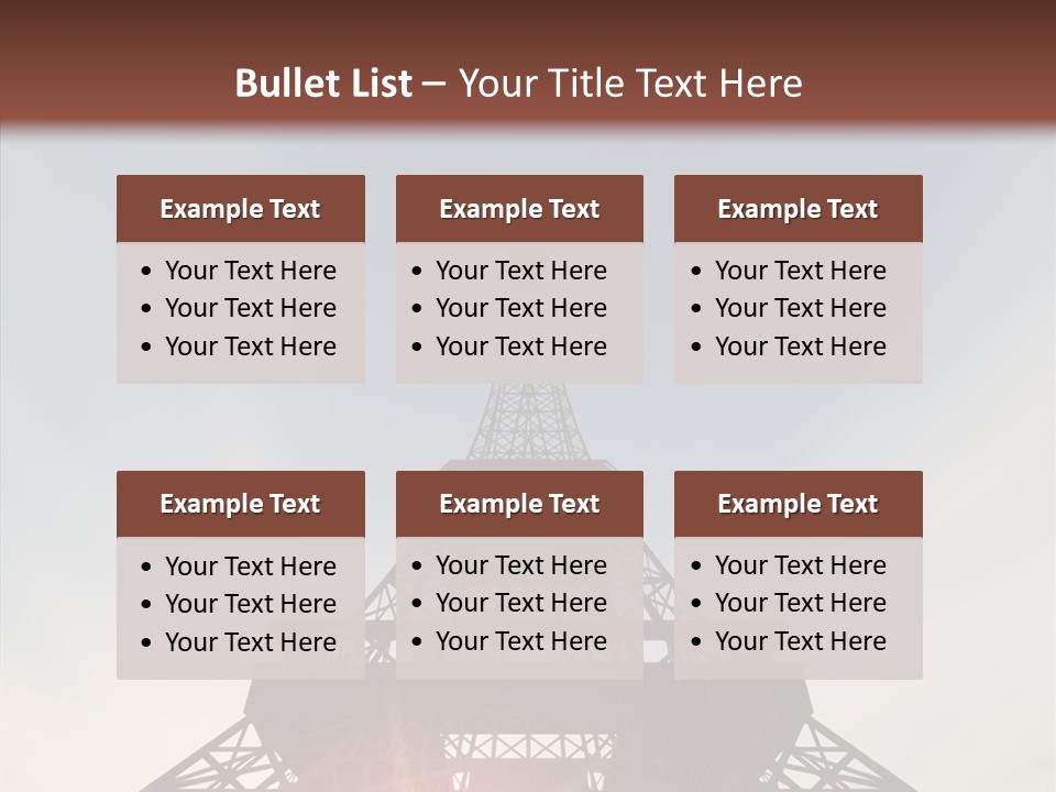 Europe Built Sun PowerPoint Template