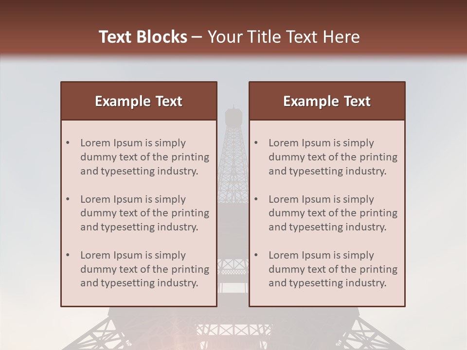 Europe Built Sun PowerPoint Template
