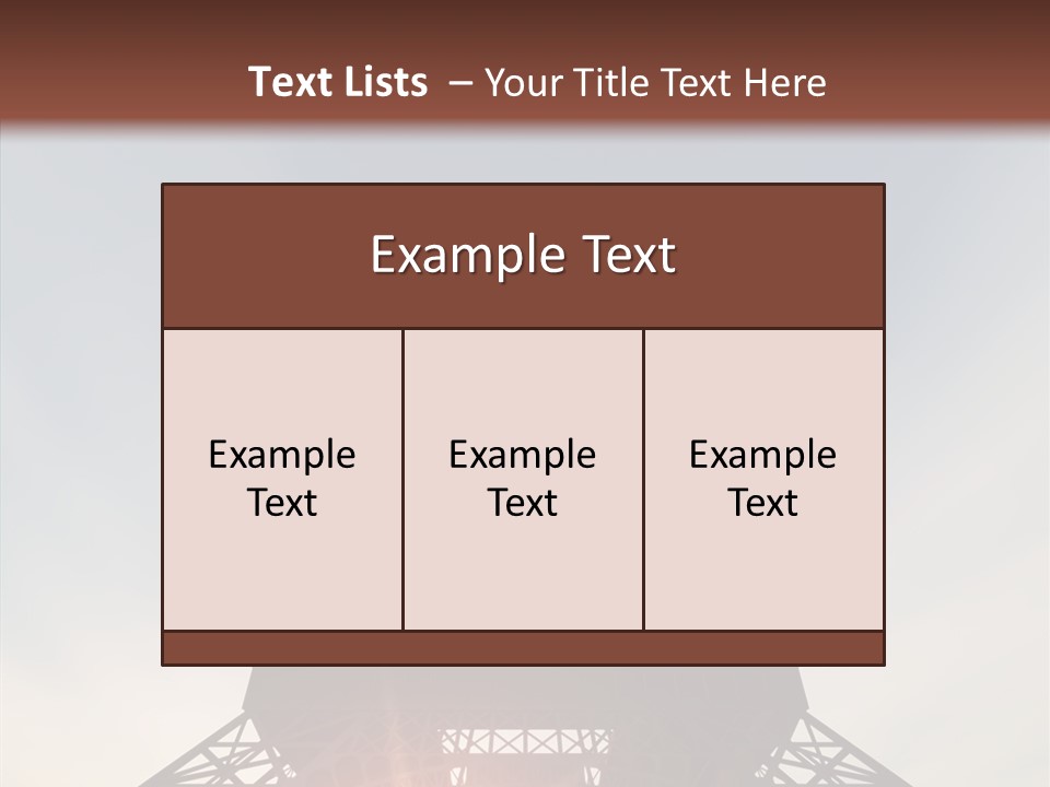 Europe Built Sun PowerPoint Template