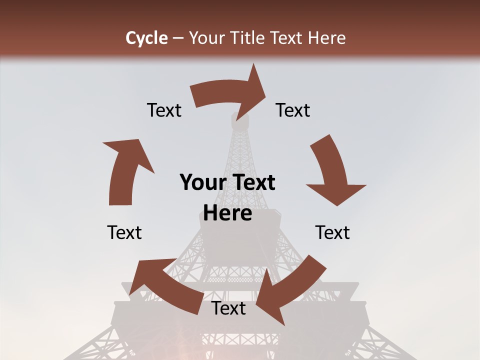 Europe Built Sun PowerPoint Template