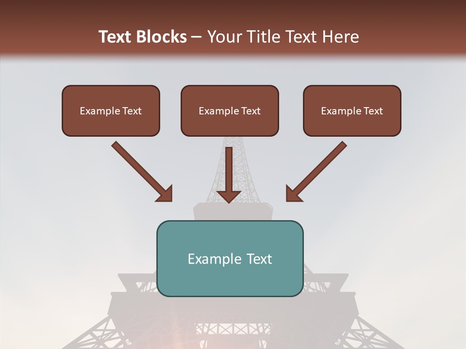 Europe Built Sun PowerPoint Template