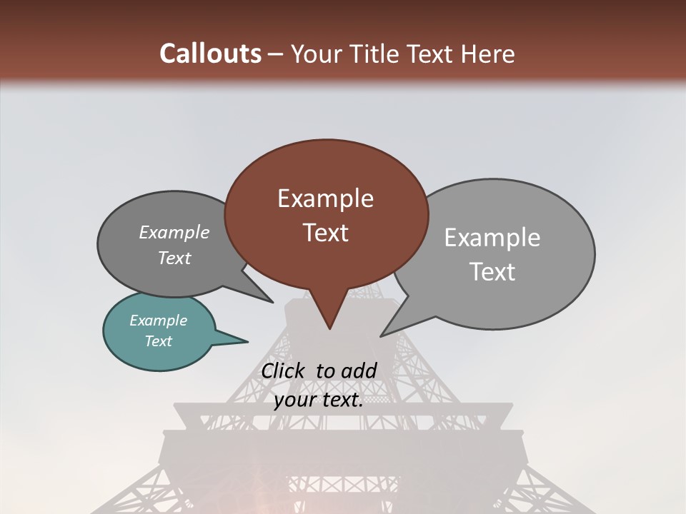 Europe Built Sun PowerPoint Template