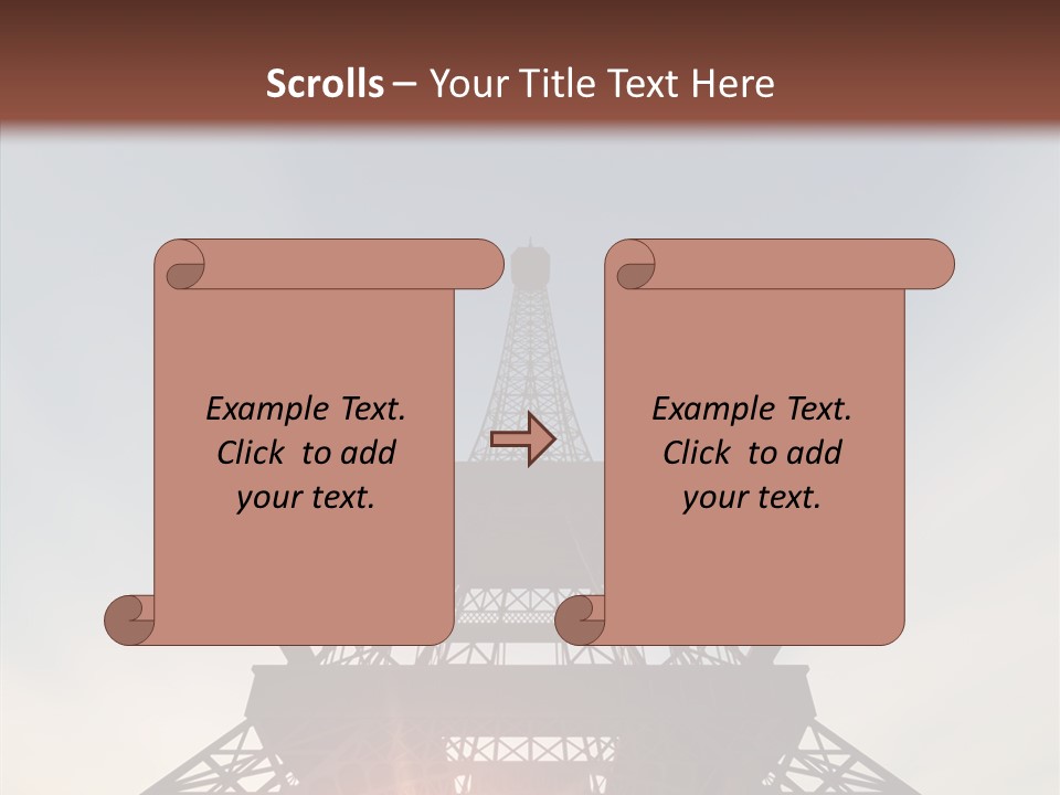 Europe Built Sun PowerPoint Template