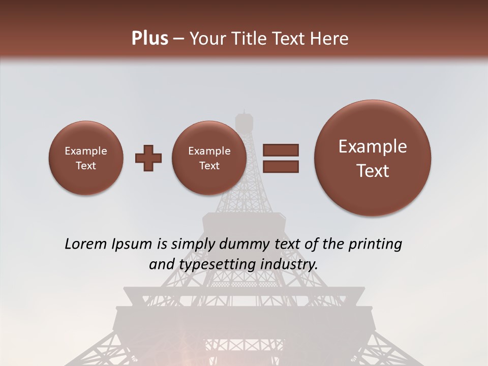 Europe Built Sun PowerPoint Template