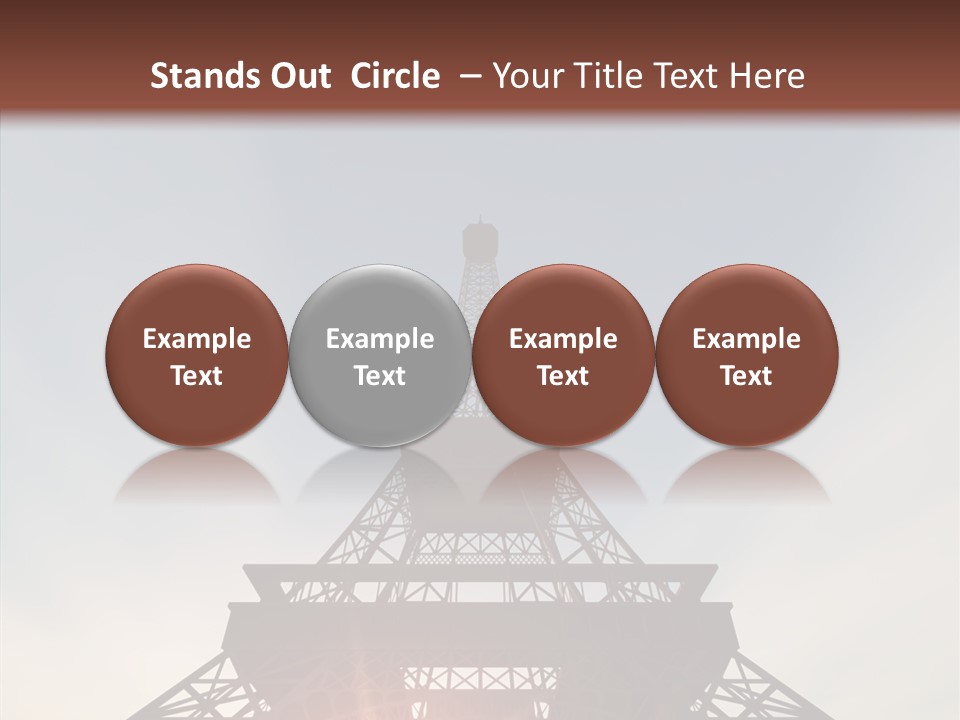 Europe Built Sun PowerPoint Template