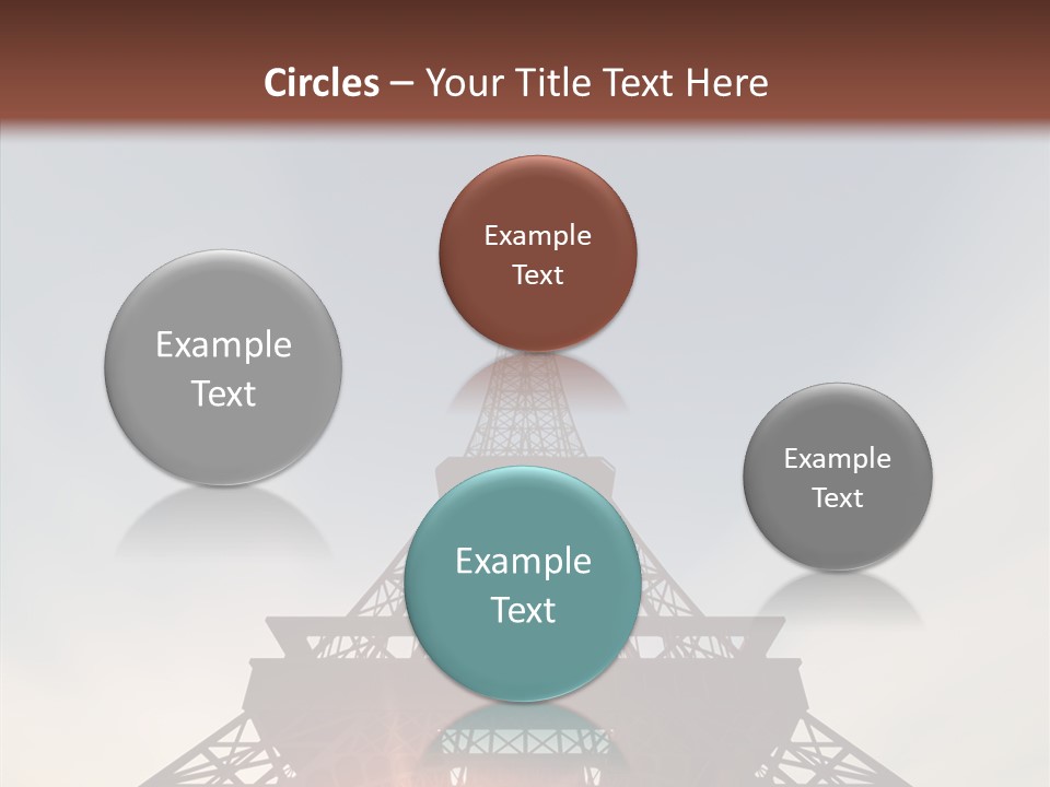 Europe Built Sun PowerPoint Template